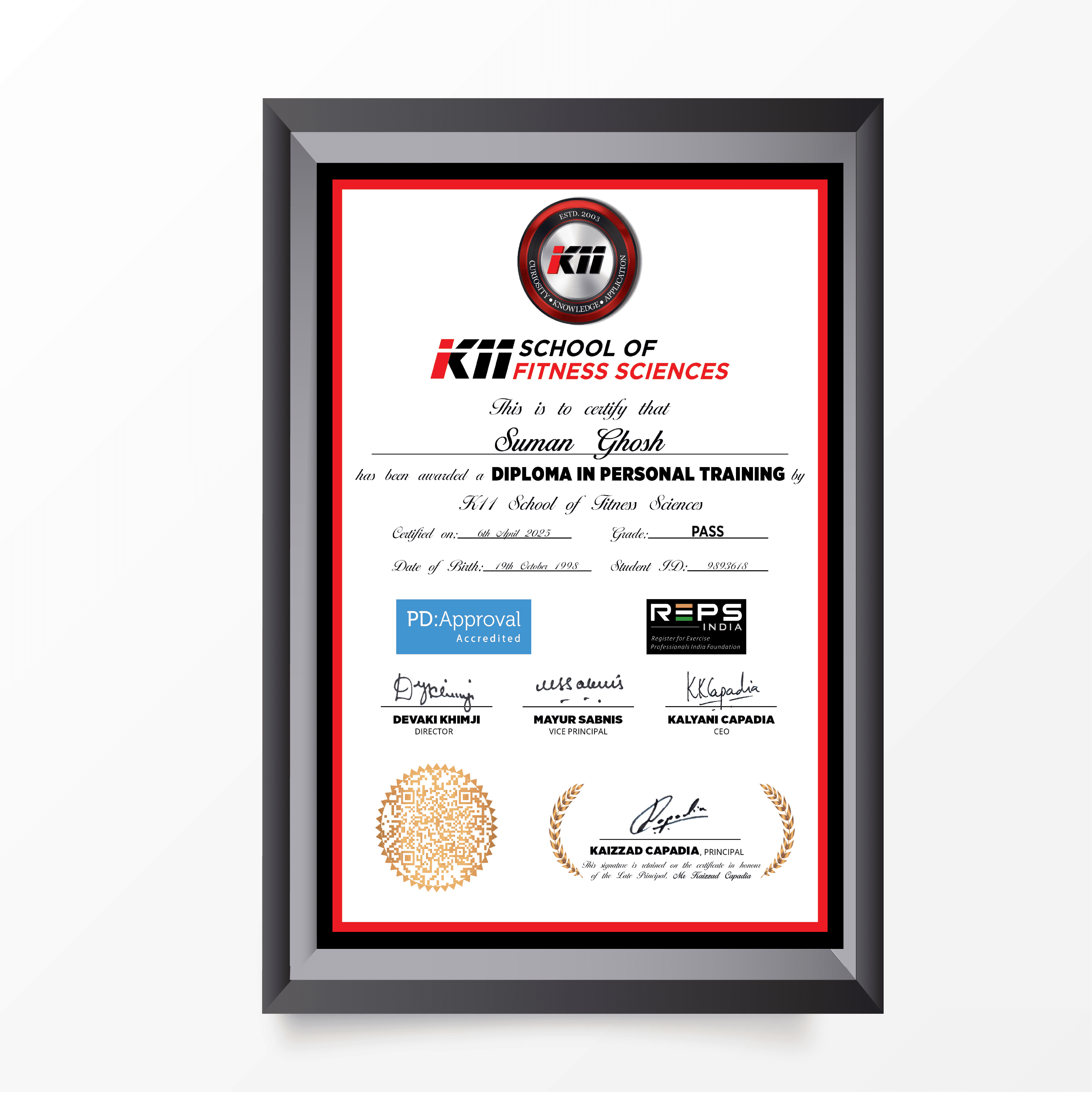 Fitness Certification 2